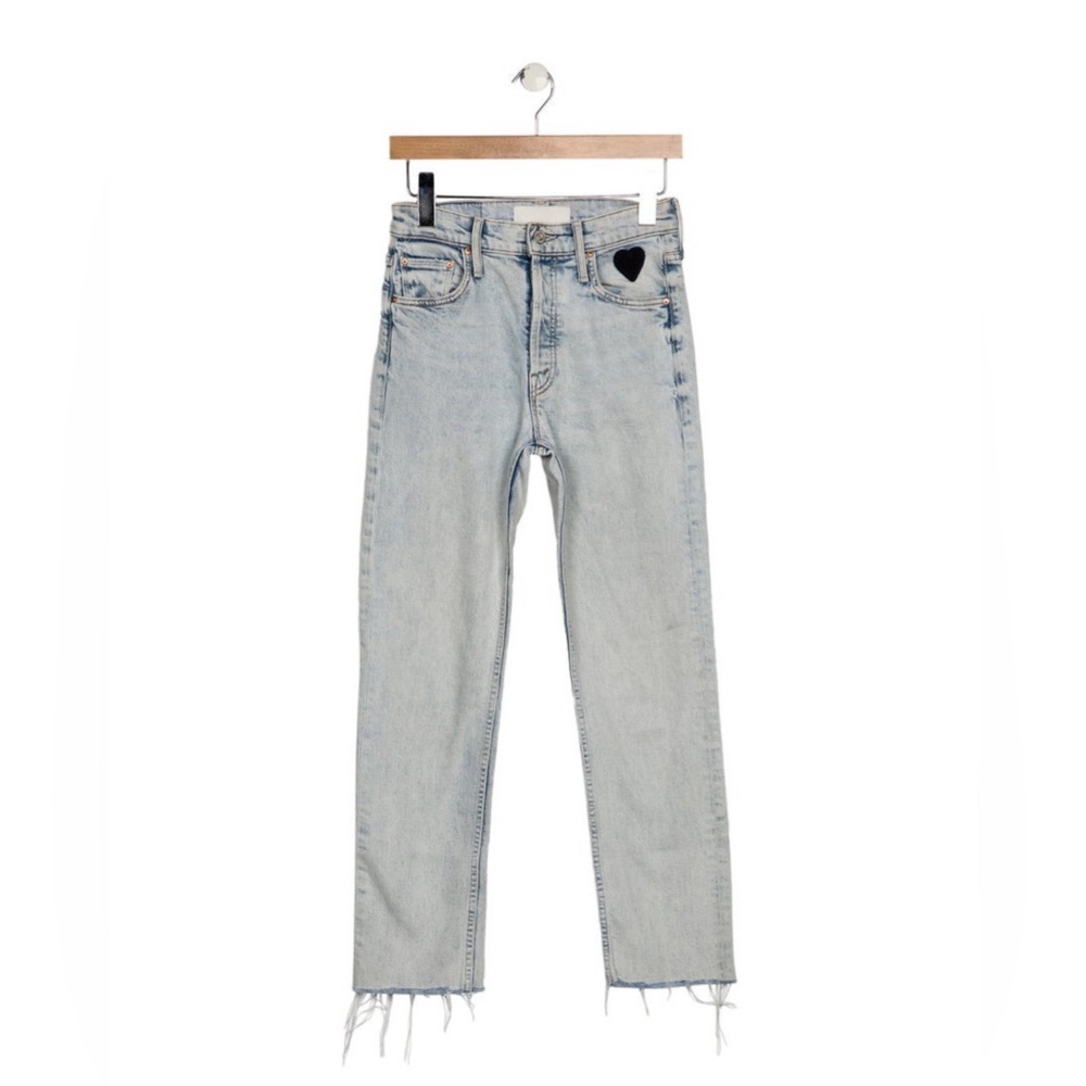 Mother Mid-Rise Straight Leg Jean